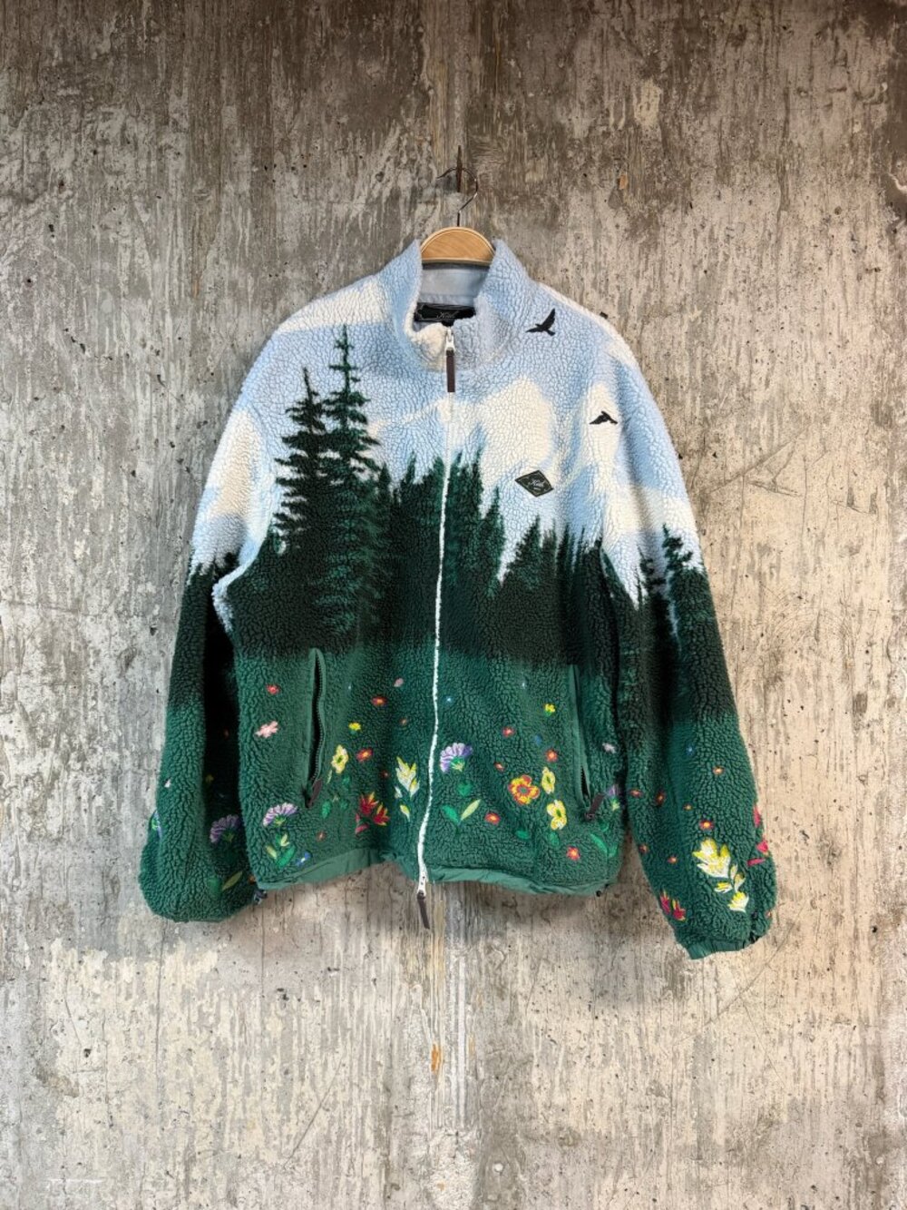KITH Men;s Pinhurst Sherpa Full Zip 'Larimar' Size Large - Picture 2 of 6